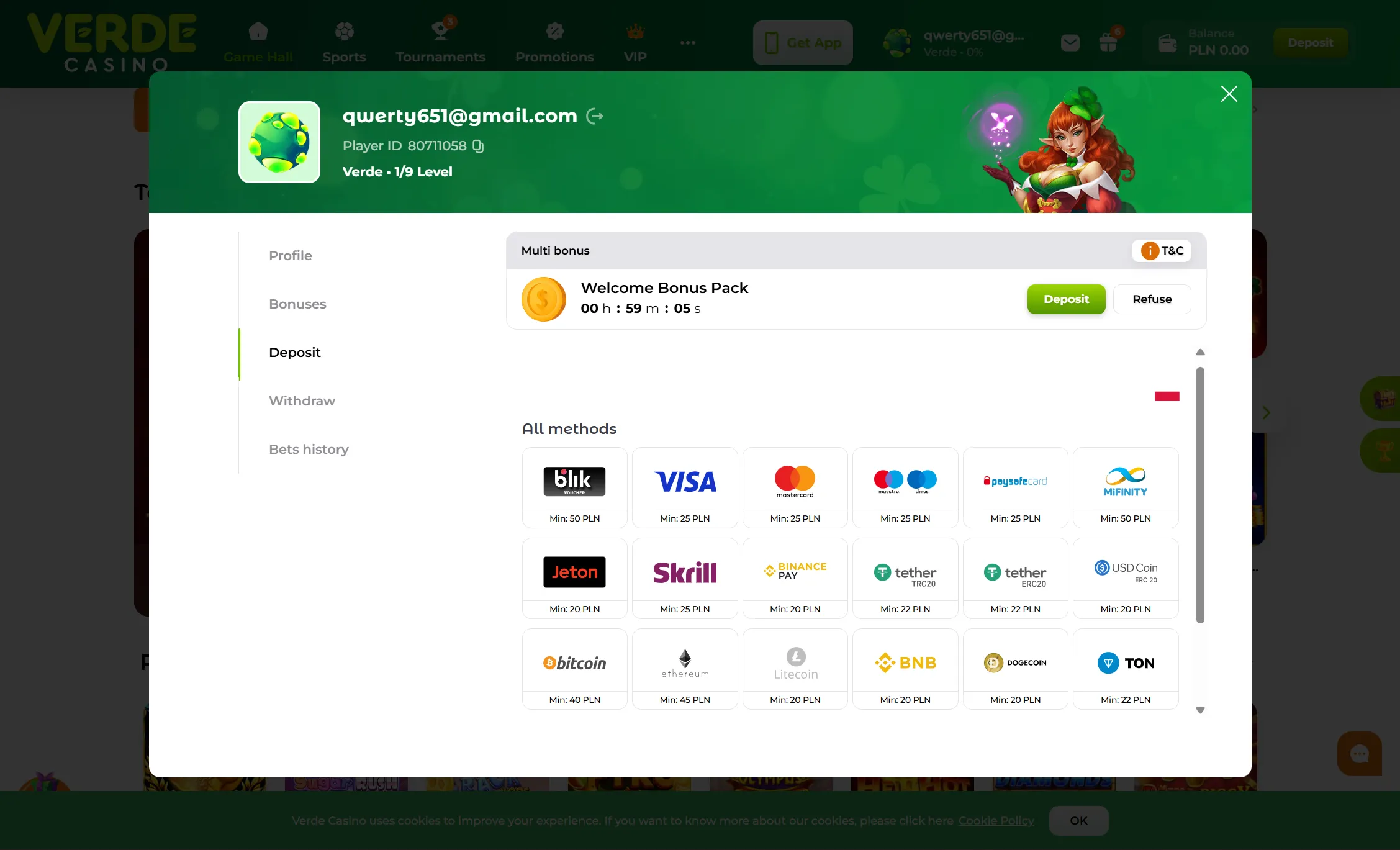 Jak wpłacić środki przez BLIK w kasynie online?